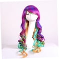 thumbnail image 4 of Peluca Rizada Larga Anime Cosplay Peluca Peluca De Pelo Largo Con Flequillo Peluca Rizada Con Flequillo Pelucas Moradas Para Mujeres Pelucas Rizadas Peluca De Mujer Peluca, 4 of 5