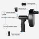 thumbnail image 2 of Heavy Duty Drain Cleaning Tool with Gloves for Bathroom, Kitchen, and Toilet Clogs, 2 of 5
