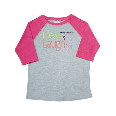 

Inktastic Live Laugh Love Gift Toddler Boy Girl T-Shirt