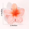 thumbnail image 3 of 6PCS Flower Claw Clip for Women, Preppy Flower Hair Clip, Hawaiian Plumeria Hair Clip, Hawaii Hair Accessories for Thick Hair & Thin Hair, Gifts for Women Teen Girls, 3 of 4