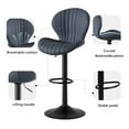 thumbnail image 4 of Hawsaiy Bar Stools Set of 1, Modern Swivel Bar Chairs with Mid Back and Adjustable Seat Height,Dark Gray, 4 of 7