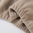 thumbnail image 4 of GiLiling Toddler Boy Girl 2-Piece Fleece Sweatsuit, Half Zip Pullover Track Suit, Elastic Waist Jogger Sweatpants Matching Set (Khaki, 1-2 years), 4 of 7