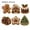 B, variant on 6pcs Diy Diamond Art Pearl Painting Fridge Magnet Crafts, Christmas Holiday Decor, Diy Craft Kit, Christmas Refrigerator Art Magnets For Diy Crafts Diamonds Decor