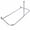 Chrome, variant on Utopia Alley Signature Aluminum Series Freestanding Tub Shower Curtain Rod - D-Shaped Rustproof Aluminum with Ceiling Support, 60 x 25 Inch, Matte Black