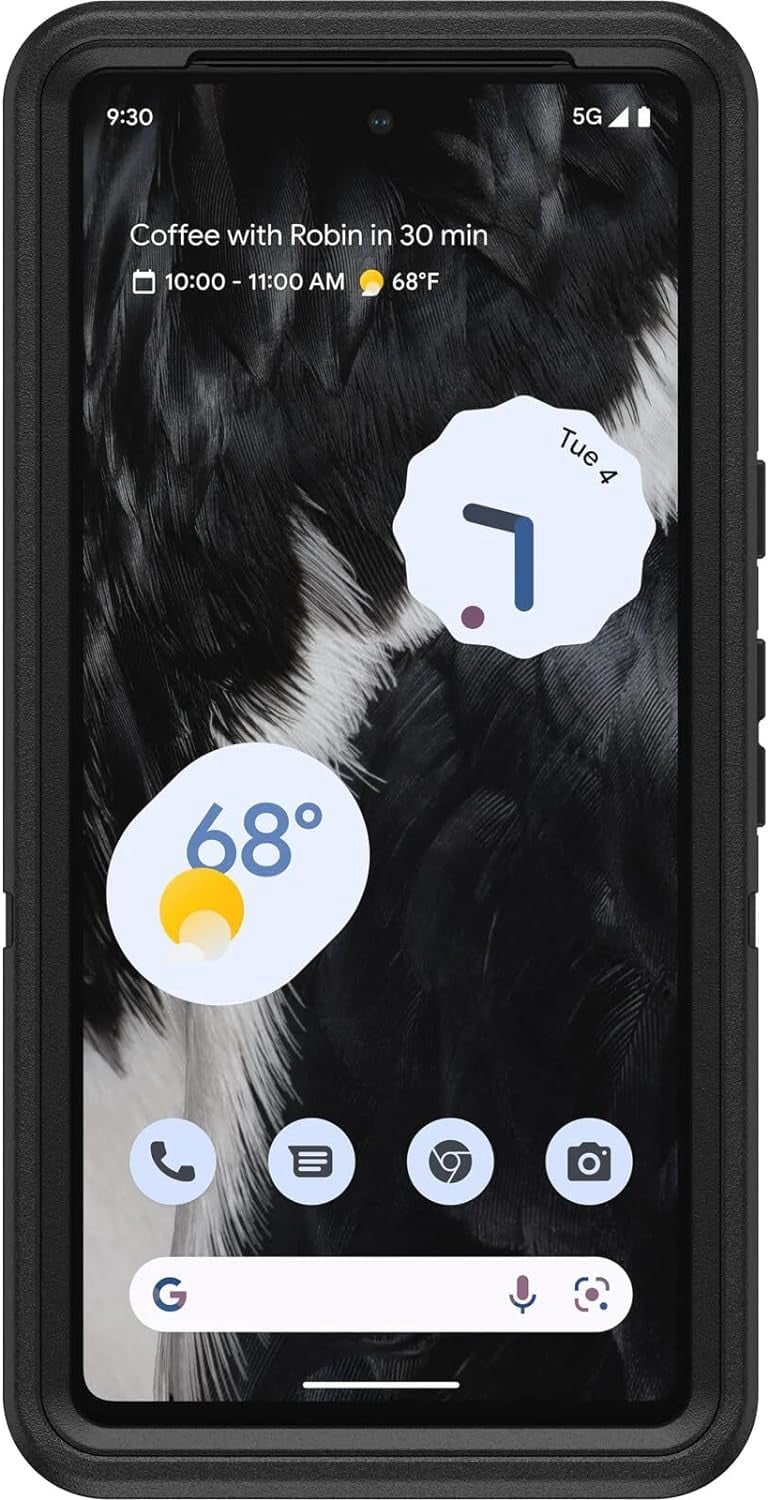 OtterBox Rugged Holster Cell Phone Case for Google Pixel 7, Black