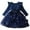 Blue, variant on Long Sleeve Girls Dress Girls' Fall and Spring New Long Sleeve Ruffled Lace Round-Neck Embroidery Mesh Princess Bow Skirt New Long Sleeve Round Neck Dress Blue 110