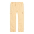 thumbnail image 5 of LittleSpring Boys Pants Size 10 Casual Cargo Pants Twill Chino with Elastic Waist Relaxed Fit Solid Khaki, 5 of 6