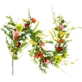 thumbnail image 6 of Northlight Poppy and Eucalyptus Spring Artificial Garland, Red and Yellow, 5 ft, 6 of 6