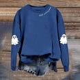 thumbnail image 5 of HUITKMM Chandail à Capuche pour Femmes Imprimé Halloween Manches Longues Sans Capuche Mode Automne Décontracté Col Rond Chandail Graphique pour Automne Hiver, 5 of 5