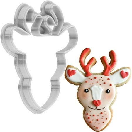 

Valentines Day Deer Cookie Cutter 4 Inch Made in USA by WONDERTORY
