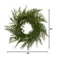 thumbnail image 2 of 26 Inch Lush Greenery Fern Wreath, 2 of 3