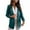 Green, variant on Patlollav Womens Ladies Solid Turn Down Collar Jacket Long Sleeve Coat Outerwear Blazer