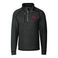 thumbnail image 2 of Men's Cutter & Buck Heather Charcoal Western Kentucky Hilltoppers Mainsail Sweater-Knit Big & Tall Half-Zip Pullover, 2 of 3