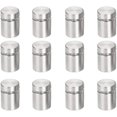 thumbnail image 4 of 12 piezas Tornillos de soporte de separador Separador de vidrio publicitario de acero inoxidable Tornillos publicitarios de acero inoxidable Señal de vidrio Clavos publicitarios para fotos de vidrio 19X25 mm esquí esquí Gafas de esquí, 4 of 5