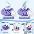 thumbnail image 4 of Reusable Hot and Cold Ice Bag for Injuries Pain Relief 5.5 inch Purple 2 Pack, 4 of 5