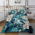thumbnail image 1 of Erosebridal Blue Bird Coverlet Set King,Flower Floral Bedding Set,3 Pieces, 1 of 5