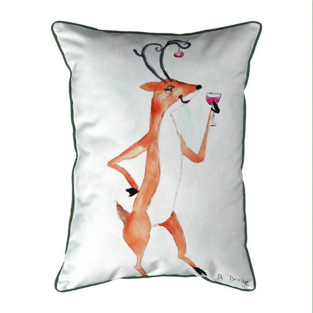 Betsy Drake SN906 11 x 14 Po Petit Oreiller de Fête de Cerf Intérieur et Extérieur