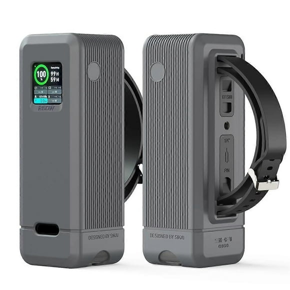 For Anker Prime 250W Power Bank Silicone Case Portable Carrying Travel Case Storage Holder with TF/S