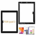 thumbnail image 1 of A-MIND for iPad 3 A1416 A1430 A1403 Touch Screen Replacement,with Free Tool Kits+Screen Protector (No LCD, No Instructions) Front Glass Panel Replacement (Black), 1 of 4