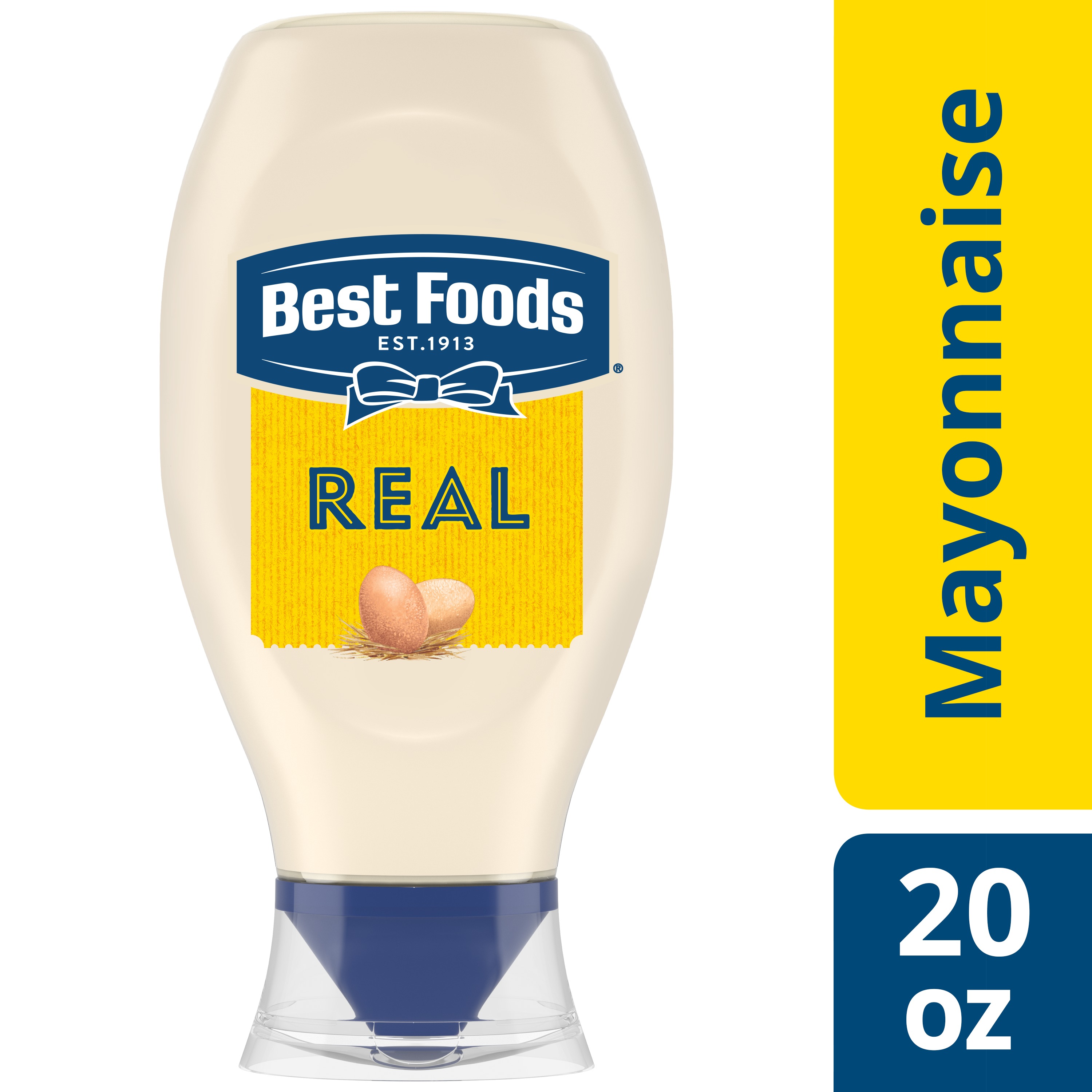 Best Foods Real Mayonnaise Real Mayo Squeeze Bottle 20 oz - Walmart.com ...