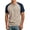 Yellow, variant on Henley Shirts for Men Summer Casual Crew Neck Raglan Short Sleeve Color Block Tops Dress Shirts