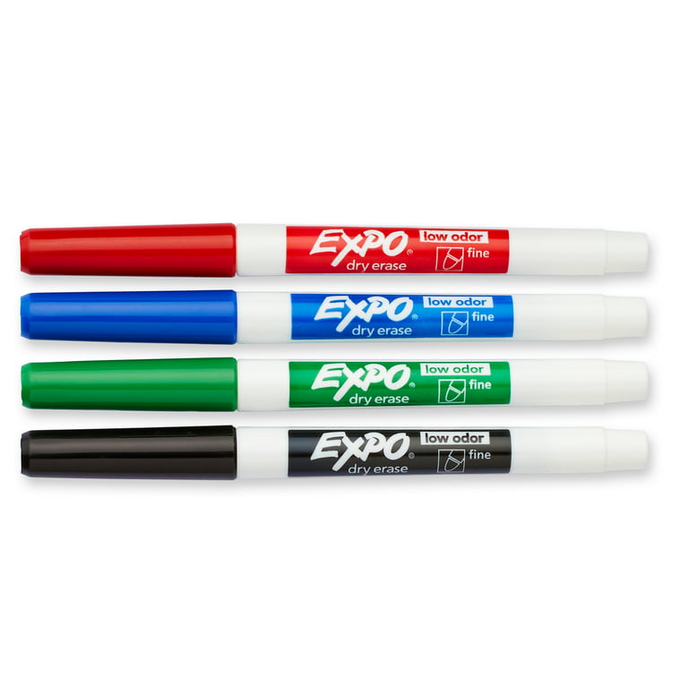 Expo Dry Erase Markers, Fine Tip, Assorted, 12/Pack (86603)