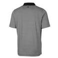 thumbnail image 3 of Men's Cutter & Buck Black Northwestern Wildcats Big & Tall Forge Tonal Stripe Stretch Polo, 3 of 3