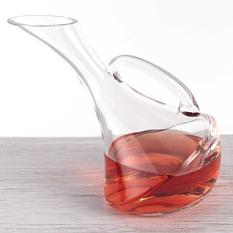 Mouth Blown Glass Wine Carafe 32 Oz Mouth Blown Glass Wine Carafe 32 Oz