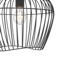 thumbnail image 4 of Hunter - Redding 1-light Matte Black, Medium Size Flush Mount Light, Dimmable, Industrial Style, Bell Shaped, for Bedrooms, Dining, Living Rooms - 48239, 4 of 7