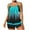Blue, variant on Youyipin Womens Two Piece Swimsuit Plus Size Flowy Swimsuit Crossback Tankini Top Modest Swimwear