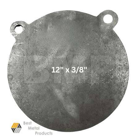 AR500 Steel Gong Shooting Target 3/8 12 Round 2-Hole 0200124