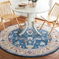 thumbnail image 2 of SAFAVIEH Anatolia Dalton Oriental Wool Area Rug, Blue/Ivory, 6' x 6' Round, 2 of 8