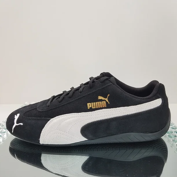NEW Men's Size 8 PU & MA Speedcat LS Suede Casual Black Shoes 380173-01