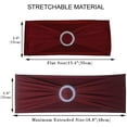 thumbnail image 3 of Nvzi -b 10pcs Stretch Spandex Chair Bows for Christmas Wedding Party Banquet Decoration Elastic Bulk Chair Sashes with Buckle Engagement Event Birthday Graduation Meeting(Champagne), 3 of 5