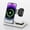 White, variant on 3 in 1 Charger Stand, Multiple Devices Wireless Charger, Charging Station for iPhone 17 16 15 14 13 12, iWatch 11 10 9 8 7 6 5 4 3 2 SE and Ultra Series, Airpods 4 3 Pro, Black