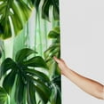 thumbnail image 3 of Orinice Tropical plant shower curtain set, green jungle rainforest Hawaiian monstera palm leaf banana leaf plant nature landscape bathroom shower curtain with 12 hooks 60x72, 3 of 7