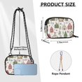thumbnail image 4 of FORMRS Mini Crossbody Bag for Women Adjustable Shoulder Rope Travel Casual Phone Purse, Brown Christmas House, 4 of 7