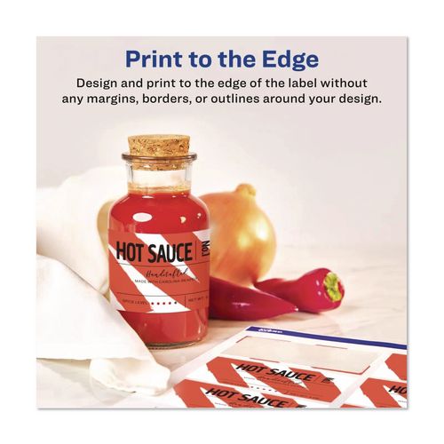 Sure Feed Glossy Labels, 2 x 3, White, 8 Labels/Sheet, 10 Sheets Pack | Bundle of 2