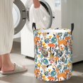 thumbnail image 5 of Sikiie Abstract Plants Mushroom Deer Print Round Dirty Clothes Basket, Waterproof Standing Foldable Storage Basket, for Laundry Room, Bedroom, Bathroom Storage-Small, 5 of 6
