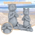 thumbnail image 1 of Desktop Ornament Statue Meditation Decoration Cat Buddha Outdoor Sculpture for Garden and Desk Display, 1 of 8