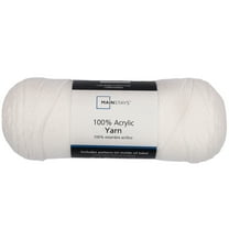 Mainstays Medium Acrylic White Yarn, 7 Oz 397 Yards