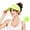 Fluorescent Green, variant on Sun Visor Ponytail Hat for Women, UPF 50+ Wide Brim UV Protection, Foldable Beach Golf Running Cap for Summer Travel