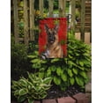 thumbnail image 2 of Carolines Treasures KJ1187GF Flocons de Neige Rouges Drapeau de Berger Allemand de Noël Taille Jardin, 2 of 3