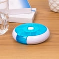 thumbnail image 6 of TOP-MAX 7-Day Circular Pill Organiser Case One Week Pill Box Weekly Medicine Box with Large Compartments Blue, 6 of 8