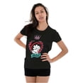 thumbnail image 3 of Betty Boop Rebel Girl Power Cartoon Women's T Shirt Ladies Tee Brisco Brands X, 3 of 5