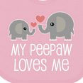 thumbnail image 4 of Inktastic Peepaw Grandpa Loves Me Cute Boys or Girls Baby Bib, 4 of 4