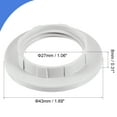 thumbnail image 2 of Uxcell E14 Light Socket Rings Lamp Shade Holder Adapter Ring White 8 Pack, 2 of 5