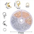 thumbnail image 4 of 1350 Unids/Caja Kits de FabricacióN de Joyas Broche de Langosta Anillos de Salto Abiertos Caja de Cuentas de Crimpado Hecho A Mano Pulsera Collar Hallazgos, 4 of 5
