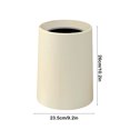 thumbnail image 4 of Kitchen Trash Can, Step-On Garbage Can with Lid, Tall Kitchen & Bathroom Trash Can, Small Office Waste Bin, Beige - Xuniizn, 4 of 7