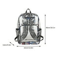 thumbnail image 6 of FAMTKT Clear Backpack Transparent Backpack with Large Capacity for Men and Women Outdoor Sports Morning Running Fitness Backpack Travel Backpack, 6 of 6